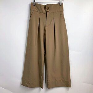 Albion Women's High Rise Stretch Wide Leg Crop Pants Culottes‎ Size XS